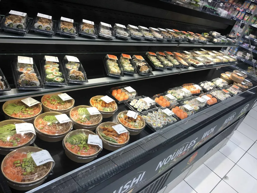 Kiosque plats asiatiques